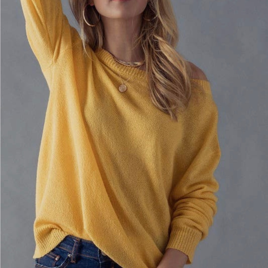 Basic Crew Neck Solid Tunic Knit Sweater